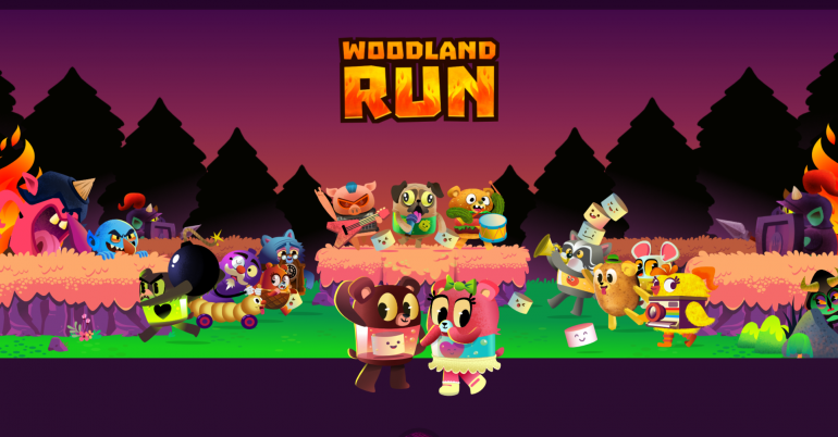 Gaeilge curtha ar an gcluiche fóin ‘Woodland Run’