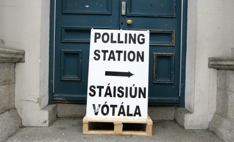22/5/2023 Polling Stations. The Gaelscoil Chaoir school on Marlborough Street Dublin which will be used as a Polling Station tomorrow for the European, By and local elections. Photo Leah Farrell/Photocall Ireland