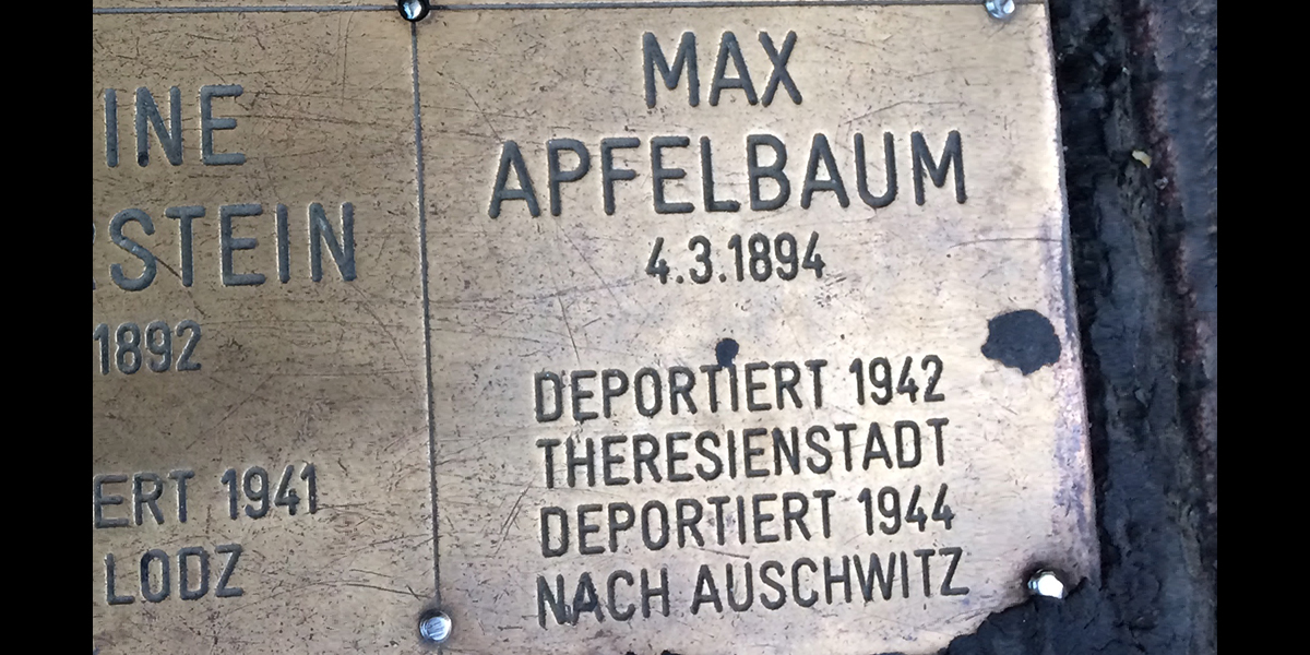 MAX APFELBAUM 4.3.1894… DEPORTIENT 1944 NACH AUSCHWITZ