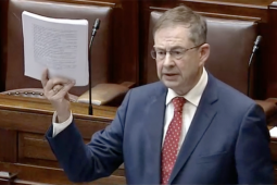 FÍSEÁN: ‘Evidence is evidence, he should apologise…’ – ionsaí fíochmhar ar Harris sa Dáil faoi cheist na Gaeilge ar lipéid alcóil
