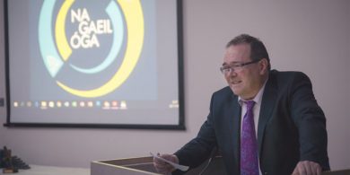 Gradam CLG le bronnadh ar Chiarán Ó Feinneadha, duine de bhunaitheoirí Na Gaeil Óga CLG