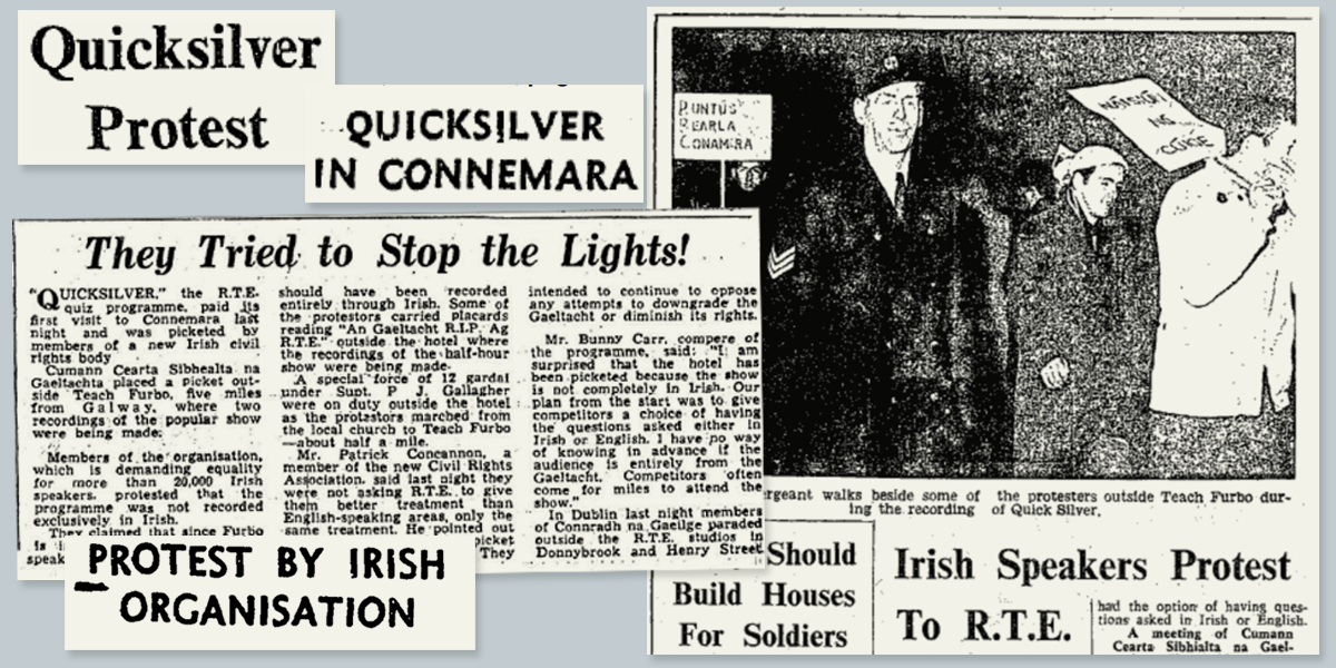 A Galway group is crying ‘stop the lights’! 50 bliain is an lá inniu a cuireadh síol Chearta Sibhialta na Gaeltachta…