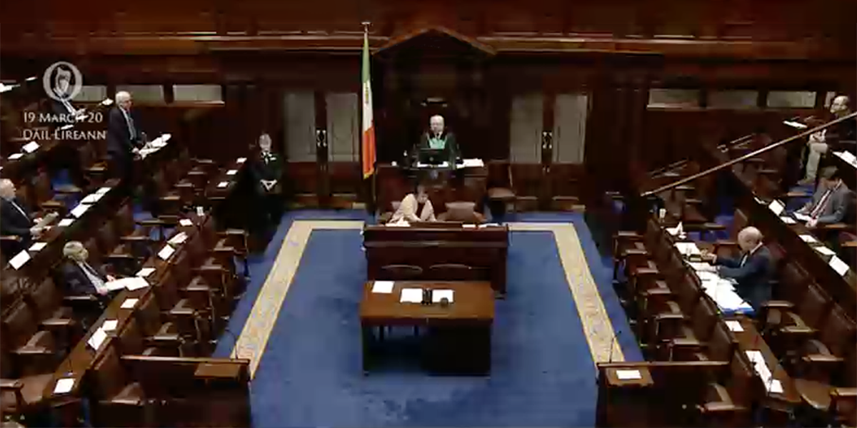 ‘An chéad chéim ar aistear fada achrannach’ – cumhachtaí móra nua don Stát pléite sa Dáil