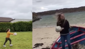 AR SCÁTH A CHÉILE: Imreoirí an Spidéil agus Ghráinne Mhaoil ag teacht ar bhealaí cruthaitheacha chun a scileanna peile a léiriú