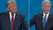 Constaic mhór eile sáraithe ag Biden agus Trump ciúnaithe sa díospóireacht dheireanach