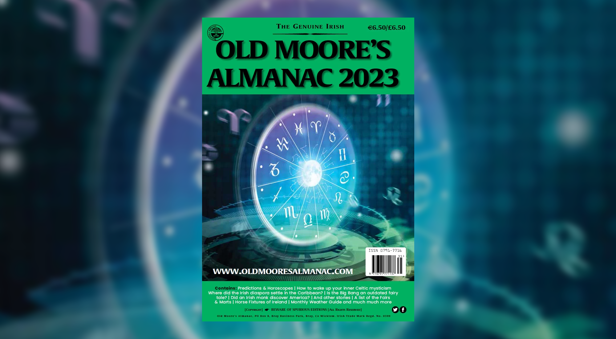 Tá Old Moore’s Almanac ar fáil don 259ú bliain