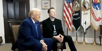 Slad á dhéanamh ag Trump agus Musk ar áisíneacht aimsire na Stát
