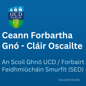 UCD Ceann Forbartha Gnó - Cláir Oscailte 300 0925