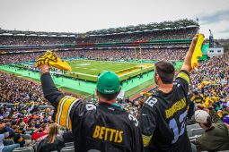 Gaeilge Chruachadóirí Pittsburgh, scéal na Polo Grounds agus boinn do bhuíon na hÉireann