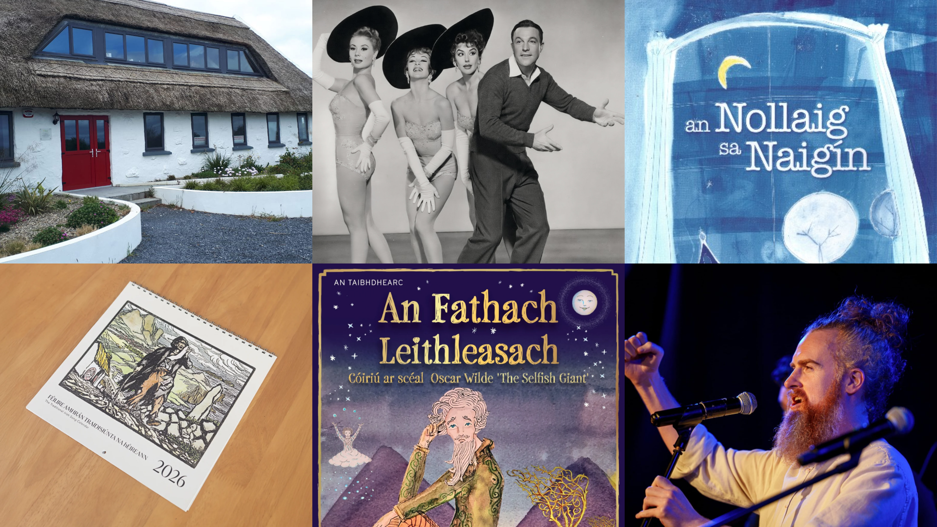 Clinic leabhar do pháistí i gcaifé POTA, An Fathach Leithleasach sa Taibhdhearc, Sceideal na Nollag fógartha ag TG4 agus Cúla4