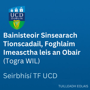UCD Bainisteoir Sinsearach Tionscadail 300 0126