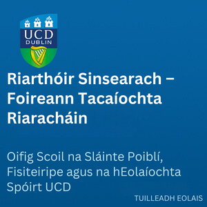 UCD Riarthóir Sinsearach 300 0226