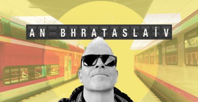 TUAIRISC ÓN EORAIP: Ingne daite ar na fir i Vín, bratach bogha báistí stróicthe sa Bhratasláiv