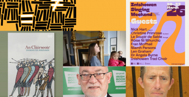 Féile amhránaíochta in Inis Eoghain, Féile Liteartha Franca-Éireannach, An Cláirseoir seolta i nGaillimh, Féile Sean-Nós Chois Life