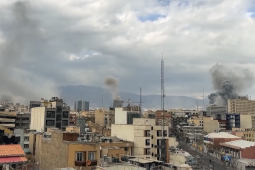 Stad ar bith ar ionsaithe drón agus diúracán