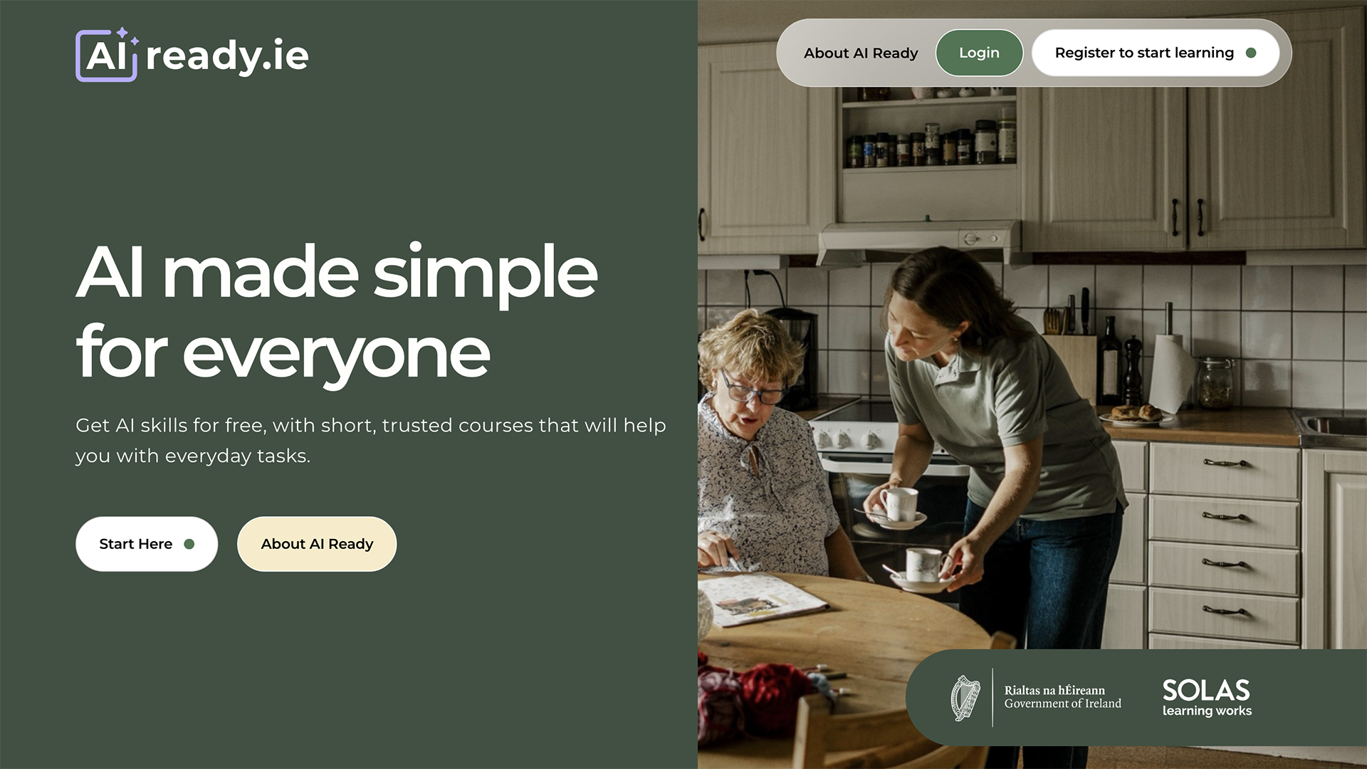 Míshástacht ann gur i mBéarla amháin atá cúrsaí nua AI an Rialtais