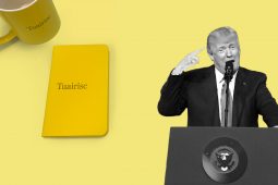 Leagan Gaeilge de ‘Trumpflation’ ag teastáil, diostóipe i mBóthar na Trá