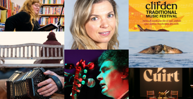 ‘An tSáile sa bhFuil’ seimineár lae in Anagaire, Féile Cúirt i nGaillimh, Féile Dhomhanda na Leabhar i gCorcaigh