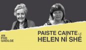 Paiste cainte ag Helen Ní Shé le hAingeal Ó Buachalla: ‘Ní féidir linn ligean orainn go bhfuil saoirse againn nuair nach bhfuil saoirse ag an tír go léir’