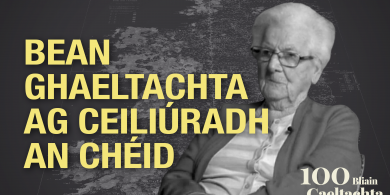FÍSEÁN: ‘Sin socks a fuair mé anall as Oregon – hundred years!’  – bean Ghaeltachta ag ceiliúradh an chéid
