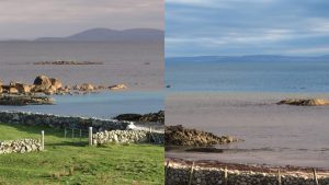 Ar bord an 424 ar thuras trí dheisceart Chonamara…