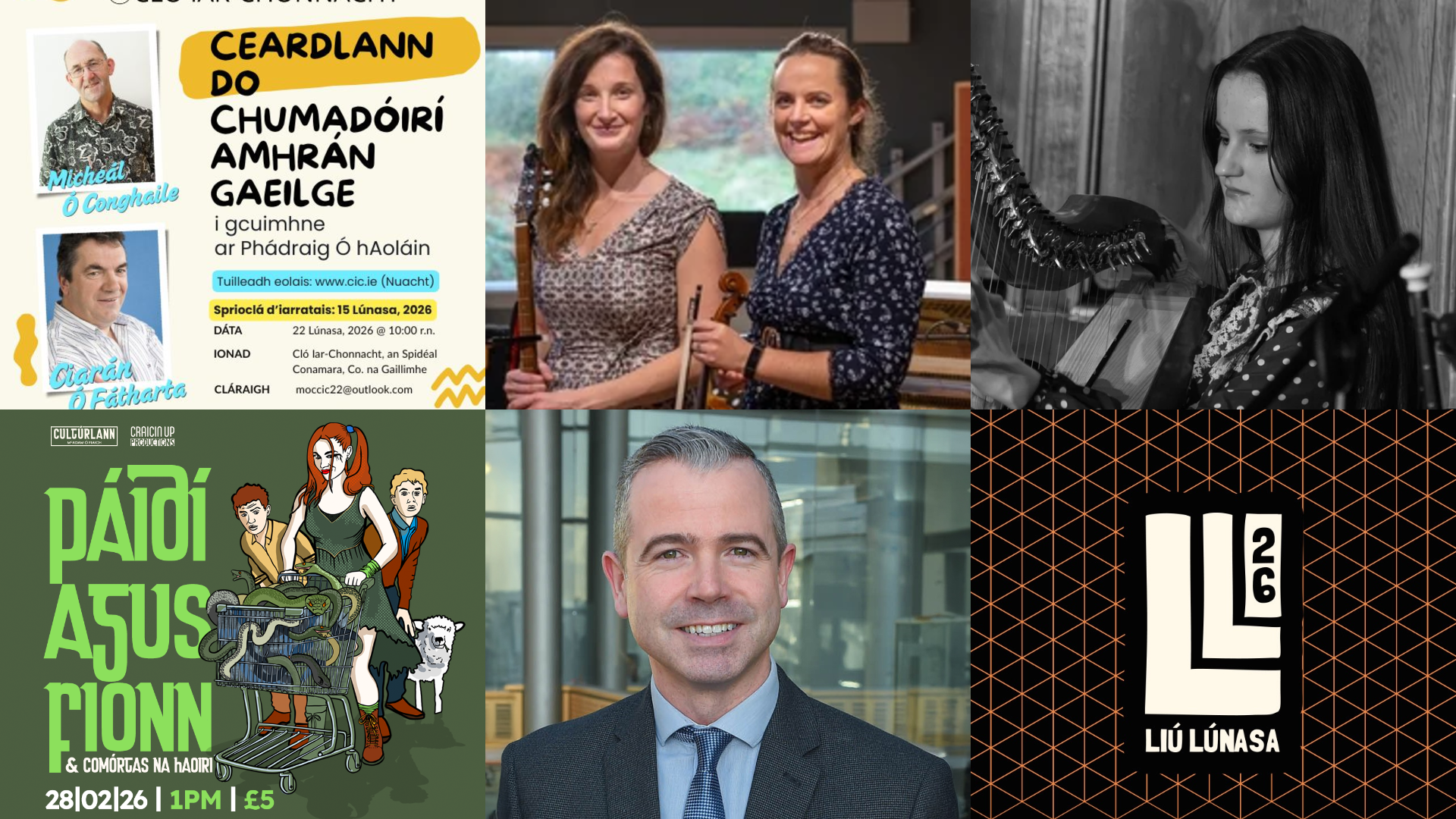 Seachtain oidhreachta, Féile Dhoire, Ceardlann do chumadóirí amhrán, Slam Filíochta, Ceol i nGairdíní an Dísirt