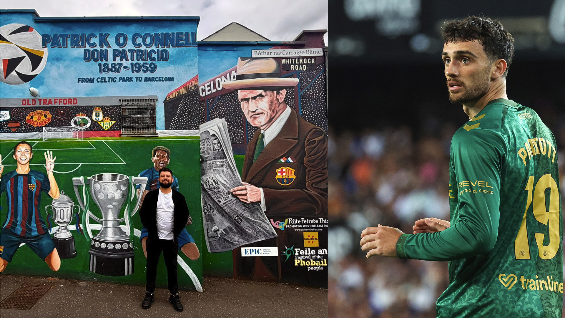 Troy Parrott agus Don Patricio – Baile Átha Cliathaigh Real Betis