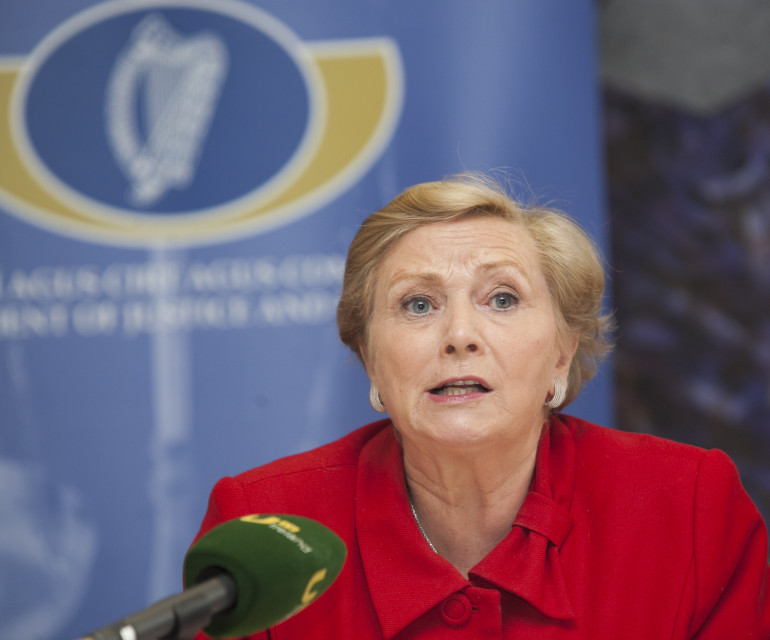 13/10/2015. Budget 2016. Pictured is Fine Gael Minister for Justice Frances Fitzgerald at a Justice Press Briefing in relation to todays budget in Government Buildings.Photo:Leah Farrell/RollingNews.ie