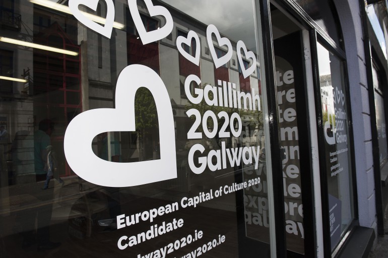 Galway has just six months before it must submit its first bid document to the European Capital of Culture (ECOC) jury in October competing against Dublin, Limerick and the South East. An Taoiseach, Enda Kenny, visited the new office briefly on Thursday, 30 April, where he met with the extended Galway2020 team who will be located at the open office .Photo:Andrew Downes