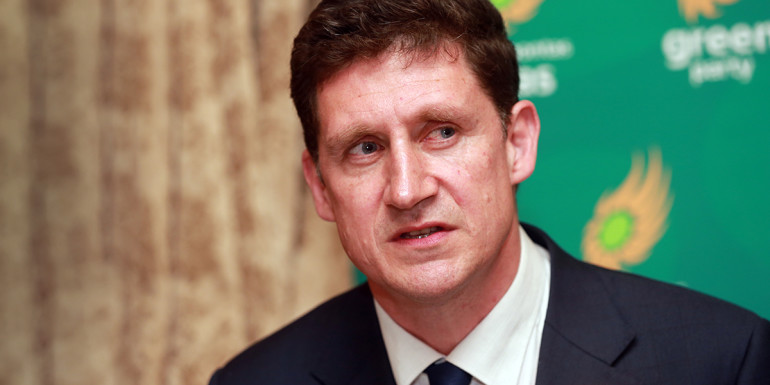 06/05/2014. Green Party launch European election manifesto. Green Party leader and candidate for Dublin, Eamon Ryan pictured at a press event in Buswells where they launched their European elections manifesto. Photo: Laura Hutton/Photocall Ireland