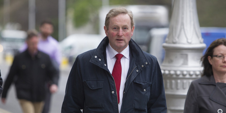 15/03/2015. Cabinet Meeting. Taoiseach and Fine Gael leader Enda Kenny arriving for Cabinet meeting this morning in Government Buildings this morning. Photo: Sam Boal/RollingNews.ie