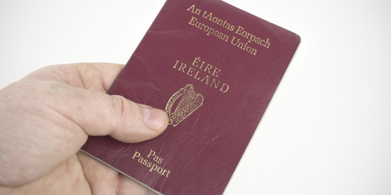 Irish Passport copy