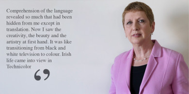 ‘Irish life came into view in Technicolor’ – Mary McAleese ar fhoghlaim na Gaeilge