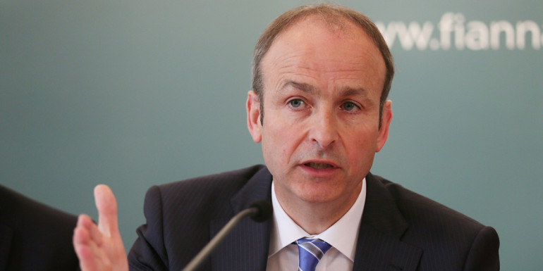 30/04/2014. Fianna Fail launch European Election Manifesto. Fianna Fail leader Micheal Martin pictured today at the RHA in Dublin where the party launched their European Elections Manifesto. Photo: Laura Hutton/Photocall Ireland