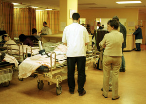 HOSPITAL SCENES HEALTH SEVICES CRISIS IN IRELAND WARDS BEDS PATIENTS