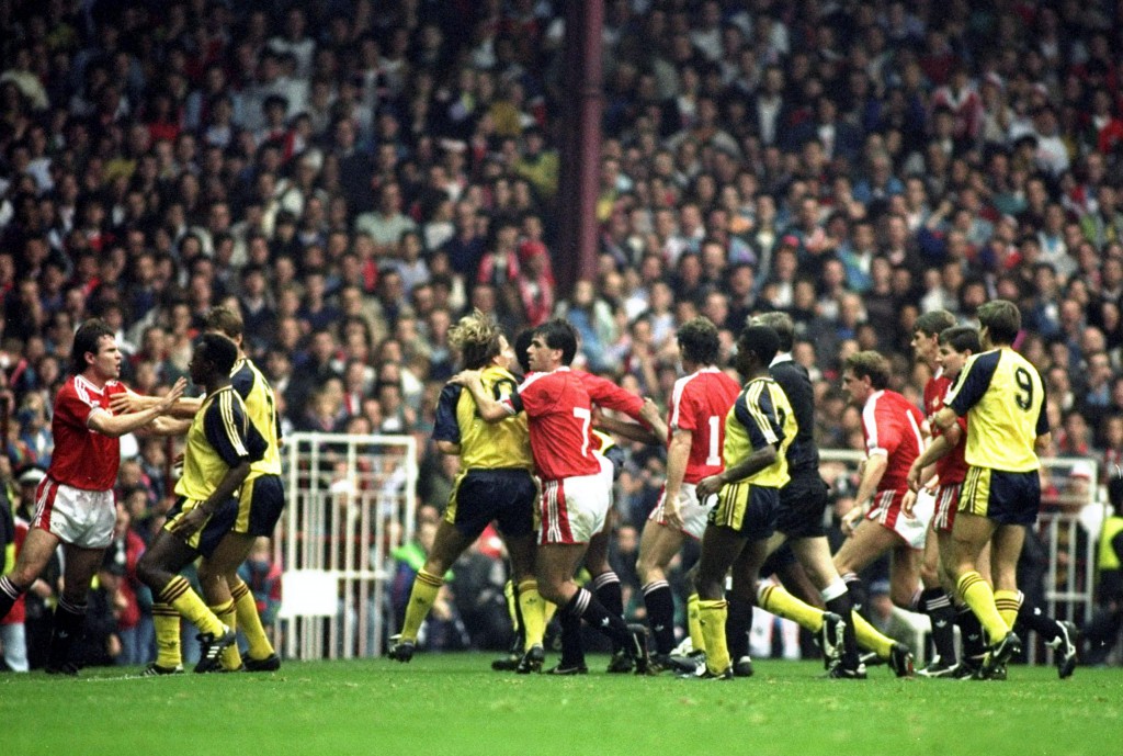Manchester United vs Arsenal i 1990 ©INPHO/Getty Images 
