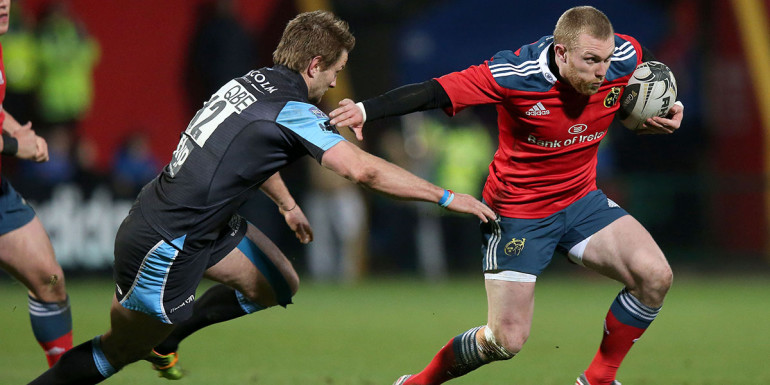 Keith Earls and Fraser Lyle 28/2/2015
