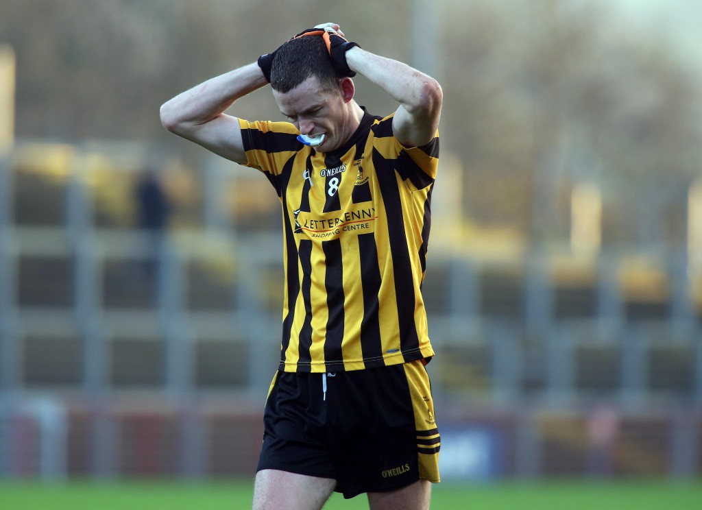 Kevin Rafferty dejected at the final whistle 16/11/2014