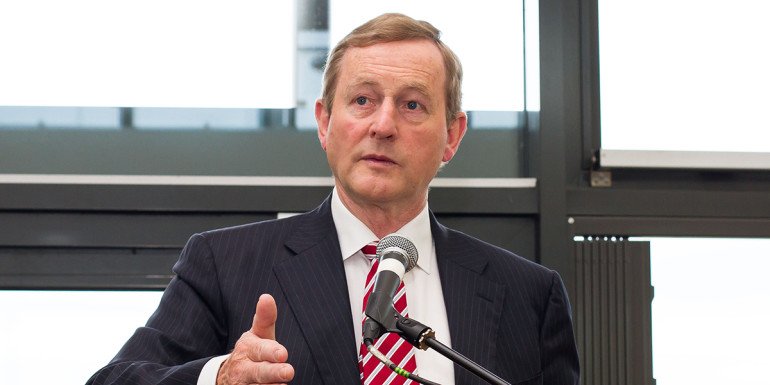 16/6/2016 Taoiseach and Fine Gael leader Enda Kenny speaking at the Irish World Heritage Centre in Manchester. Photo RollingNews.ie/GIS