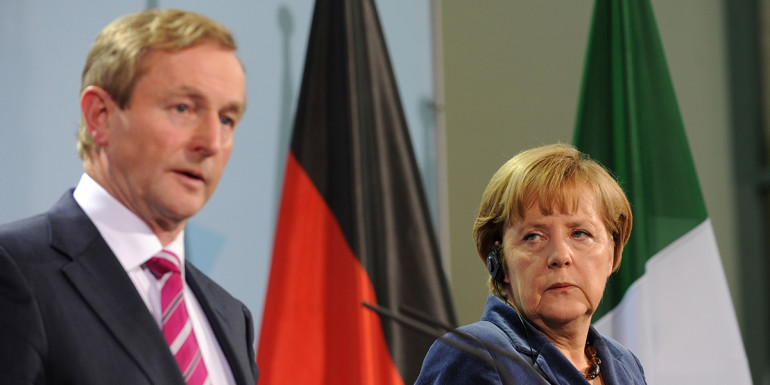 Enda Kenny agus Angela Merkel. Laura Hutton/RollingNews.ie