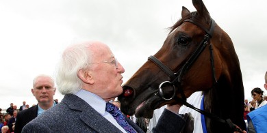 Tá capaill ag Banríon Shasana, ach tá capaill ag Michael D s’againne leis!