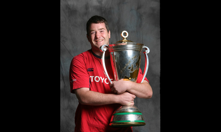 A Tribute to Anthony Foley Munster Heineken Cup Winners Feature, 24/5/2006 Captain Anthony Foley with the Cup. Mandatory Credit ©INPHO/Billy Stickland