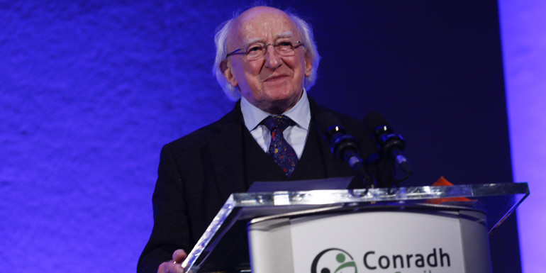 *** NO REPRODUCTION FEE ** DUBLIN : 26/2/2016 : President of Ireland, Michael D. Higgins officially launched Seachtain na Gaeilge 2016. The 2016 Conradh na Gaeilge Ard-Fheis held in Dublin this weekend from 26 – 27 February 2016 and President of Ireland, Michael D. Higgins, gave his first major speech in Irish this year in George’s Hall of Dublin Castle, Dame Street, Dublin 2 on the Friday of the Ard-Fheis. Following his speech, President of Ireland, Michael D. Higgins officially launched Seachtain na Gaeilge 2016, an international Irish-language festival that over 750,000 people around the world will take part in from 1 – 17 March 2016 again this year. Information on Seachtain na Gaeilge 2016 local events are available online at www.snag.ie. Pictured at the launch of Seachtain na Gaeilge 2016 were President of Ireland, Michael D. Higgins. Picture Conor McCabe Photography. MEDIA CONTACT : Cuan Ó Seireadáin, 2016 Coordinator, Conradh na Gaeilge mobile 086 4024282 | email cuan@cnag.ie