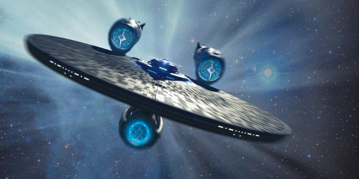 Lucht an Starship Enterprise ag luí ar na maidí?