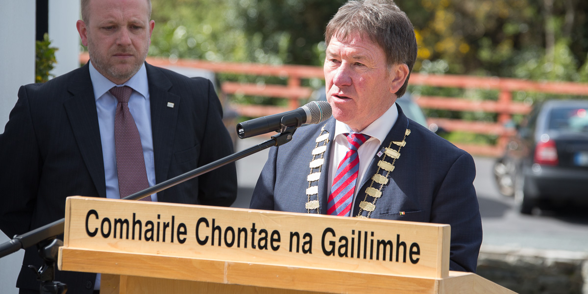 An comhairleoir Peter Roche, Cathaoirleach Chontae na Gaillimhe