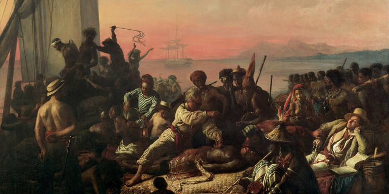 "The Slave Trade" le Auguste François Biard, 1840